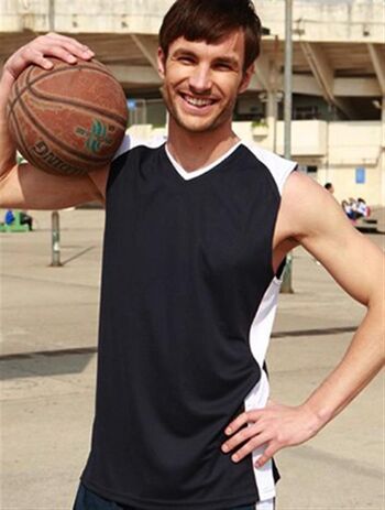 Contrast Basketball Singlet - Product Image