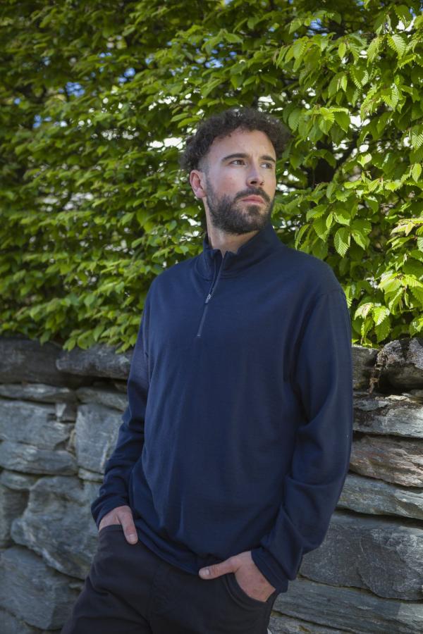 Mens & Ladies Alpine Zip Merino Option Image 1