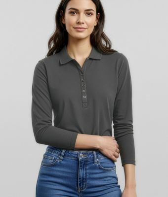 Long Sleeve Crew Polo Uniform Hero Image