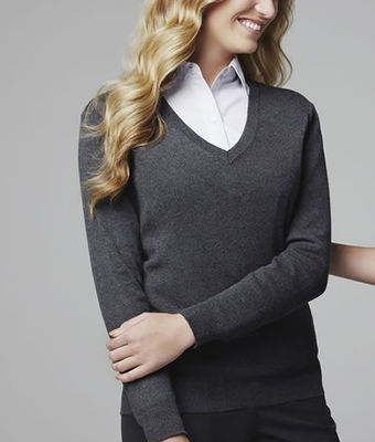 Ladies Vee Neck Pullover Uniform Hero Image