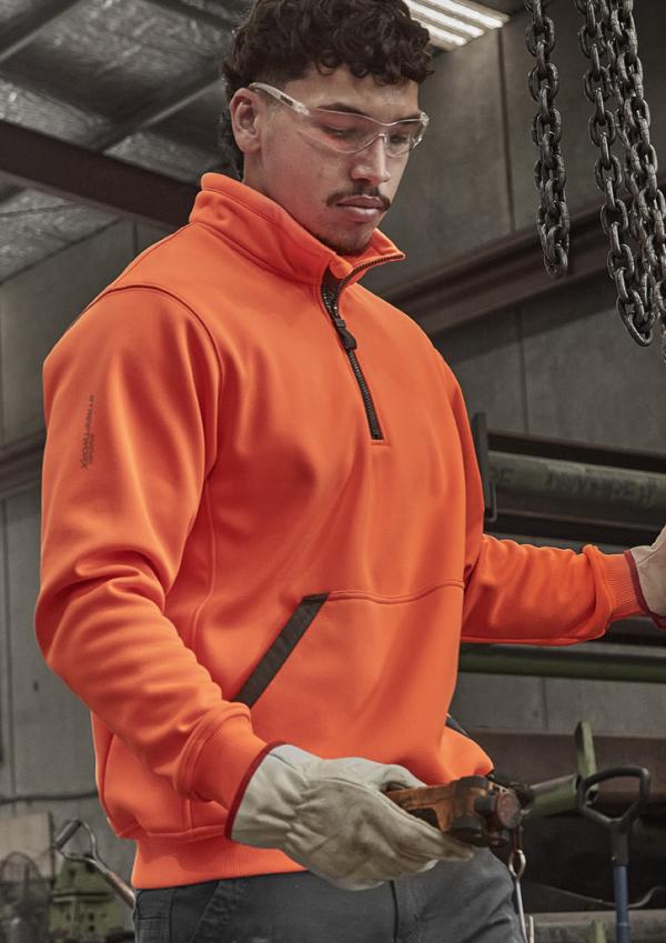 Streetworx Water Resistant Zip Pullover Option Image 4