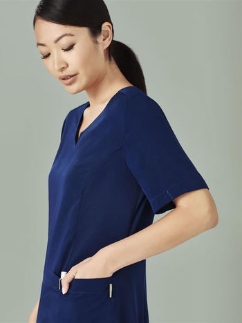 Avery Ladies Tailored Scrub Top - Product Image