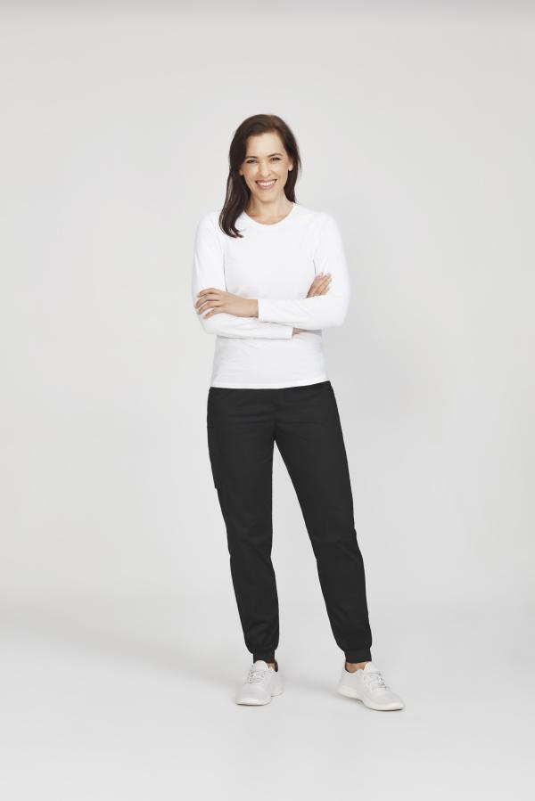 Ladies Cotton Mix Long Sleeve Option Image 2