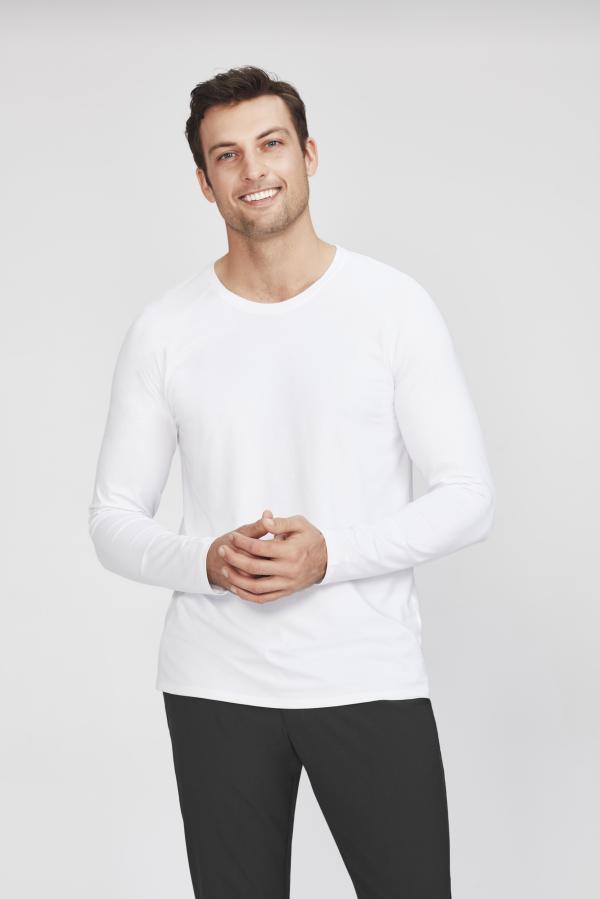 Mens Cotton Mix Long Sleeve Option Image 1