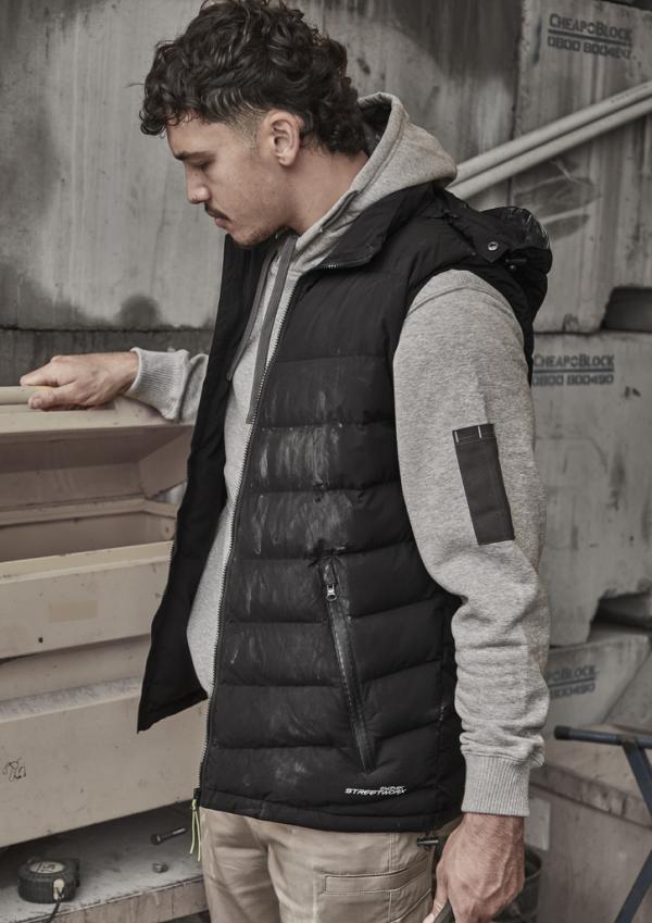 Streetworx Hooded Puffer Vest Option Image 5