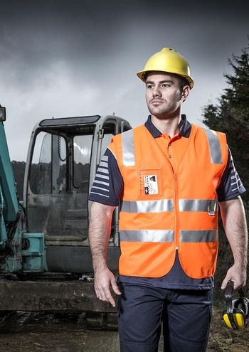 Full Zip Hi Vis Vest - Product Image