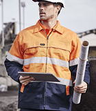 Hi Vis Cotton Drill Jacket Hi Vis Cotton Drill Jacket Coordinating Image