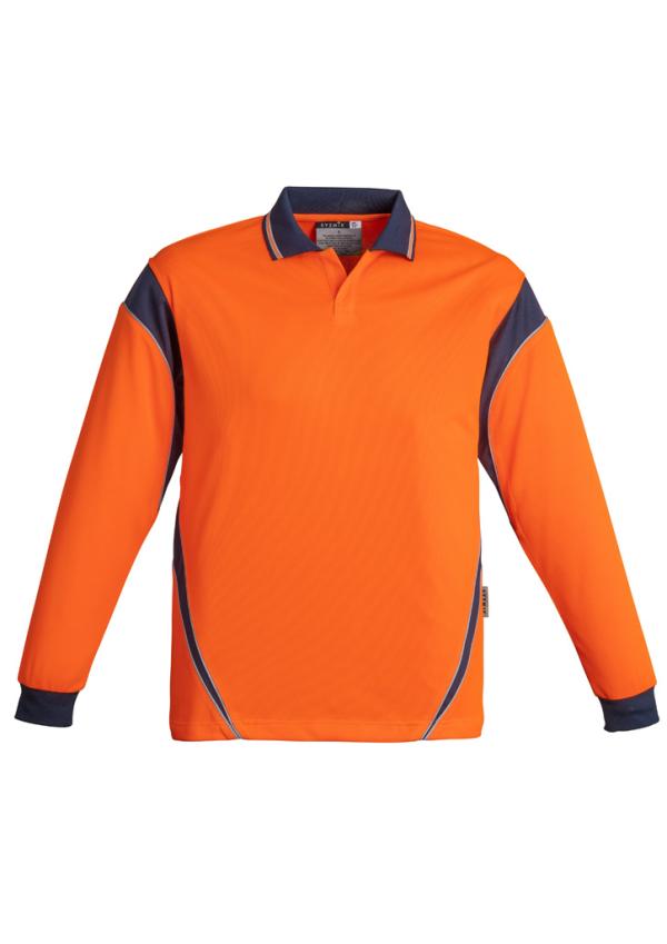 Hi Vis Aztec Polo Long Sleeve Option Image 1