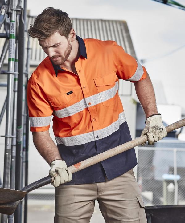 Mens Rugged Cooling Hi Vis Shirt Option Image 1