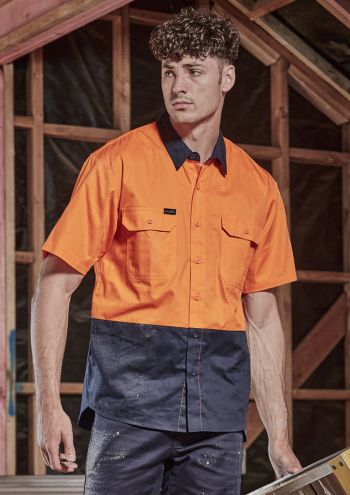 Mens Lightweight Hi Vis Shirt - Product Image