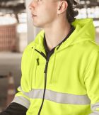 Hi Vis Stretch Taped Zip Hoodie Coordinating Image