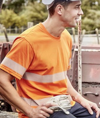 Hi Vis Taped Cotton Tee Uniform Hero Image