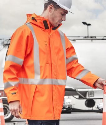 View Hi Vis Heavy Duty Waterproof Jacket Uniform Details Hi Vis Heavy Duty Waterproof Jacket Uniform Hero Image