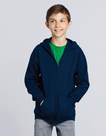 Kids Heavy Blend Zip Hoodie - Product Image