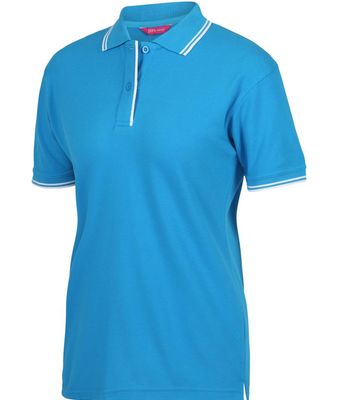 Ladies Contrast Polo Uniform Hero Image
