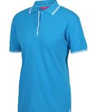 Ladies Contrast Polo Coordinating Image