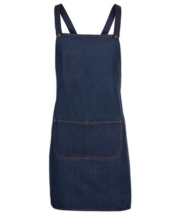 Cross Back Denim Apron - Product Image
