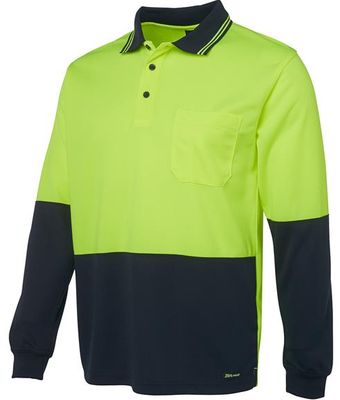 Hi Vis Polo Long Sleeve Uniform Hero Image