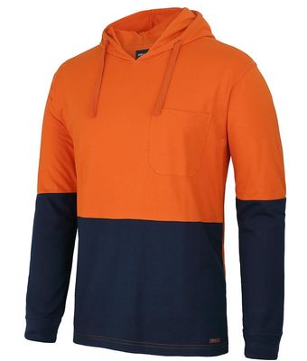 Hi Vis Cotton Tee with Hood Uniform Hero Image