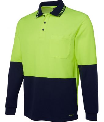 Cotton Back Polo L/S Uniform Hero Image