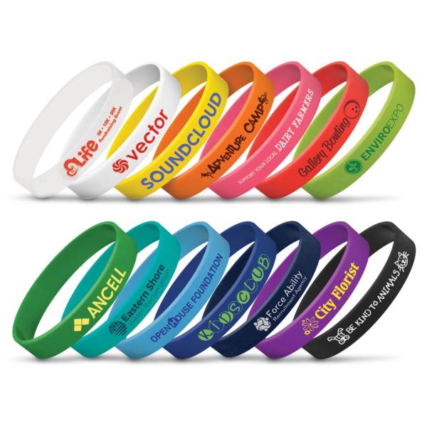 250x Silicone Wrist Band Option Image 1