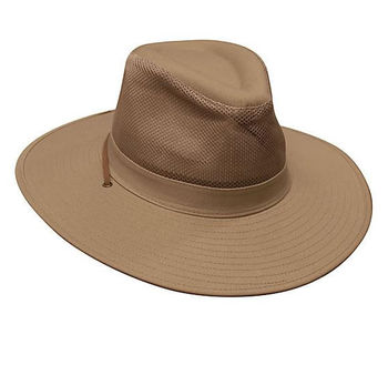 Wide Brim Mesh Crown Hat - Product Image