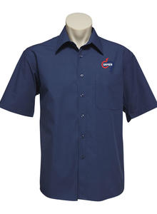 Samen - Micro Check Shirt S/S &middot; Mens